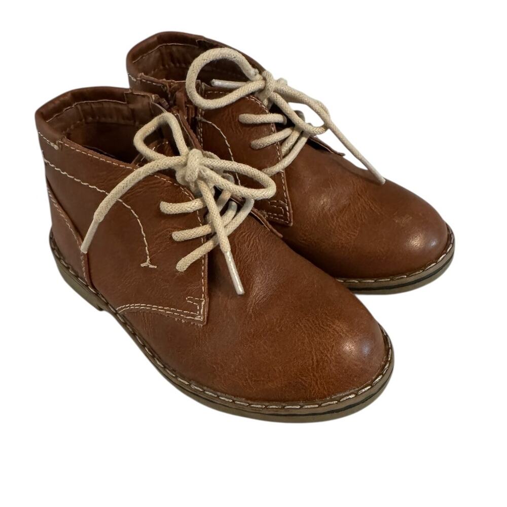 STEVE MADDEN Brown Dress Shoes Little Boy SZ 9